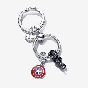 Charmsy Pandora Marvel Black Panther Captain America Key Kolorowe | KJ2683071