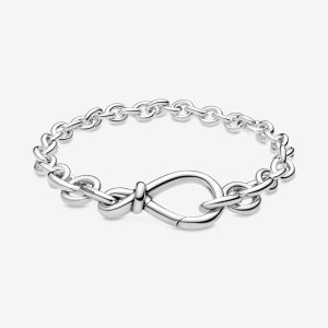 Non-Charms Pandora Chunky Infinity Knot Srebrne | EU2507416